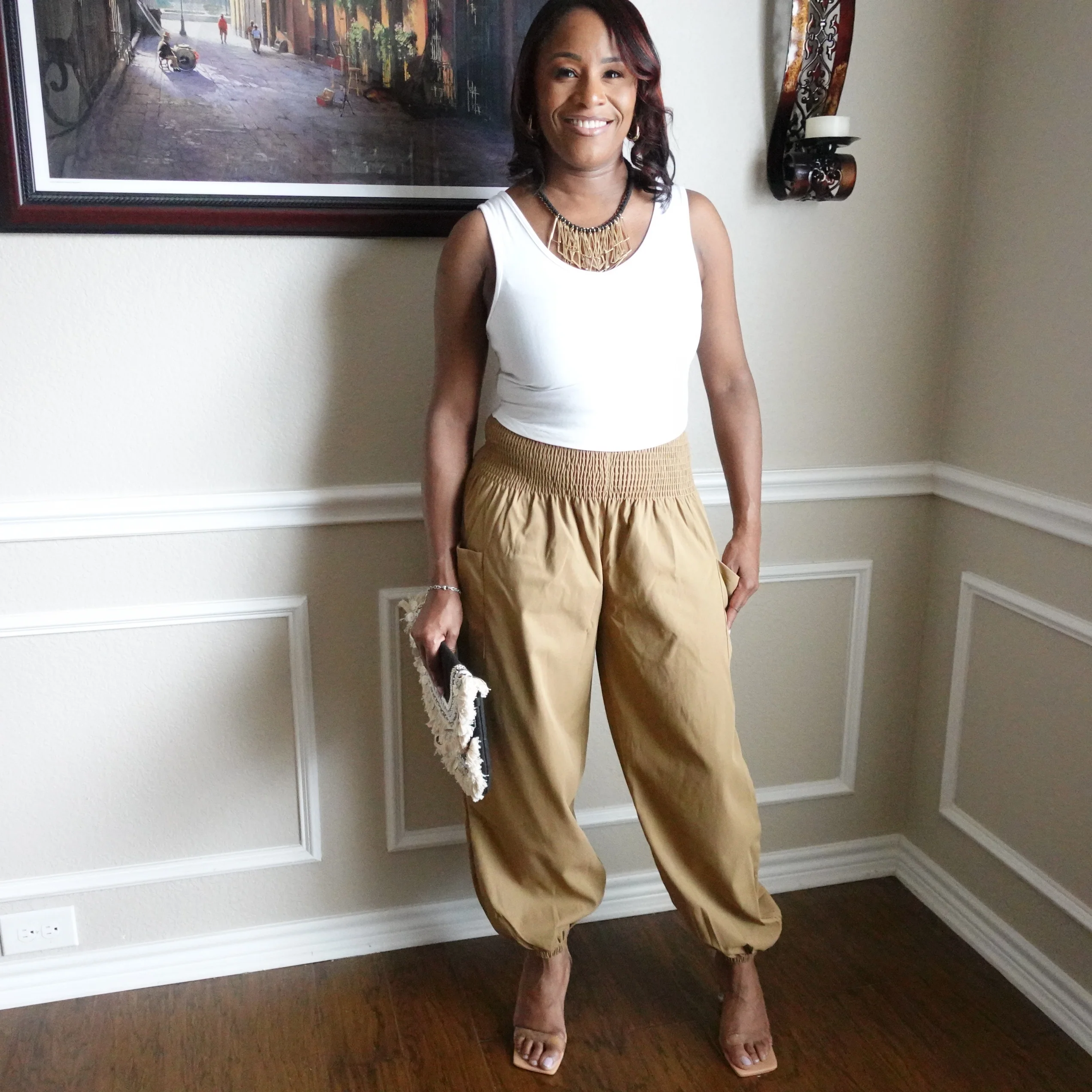 High Waist/ Loose Fit Pant