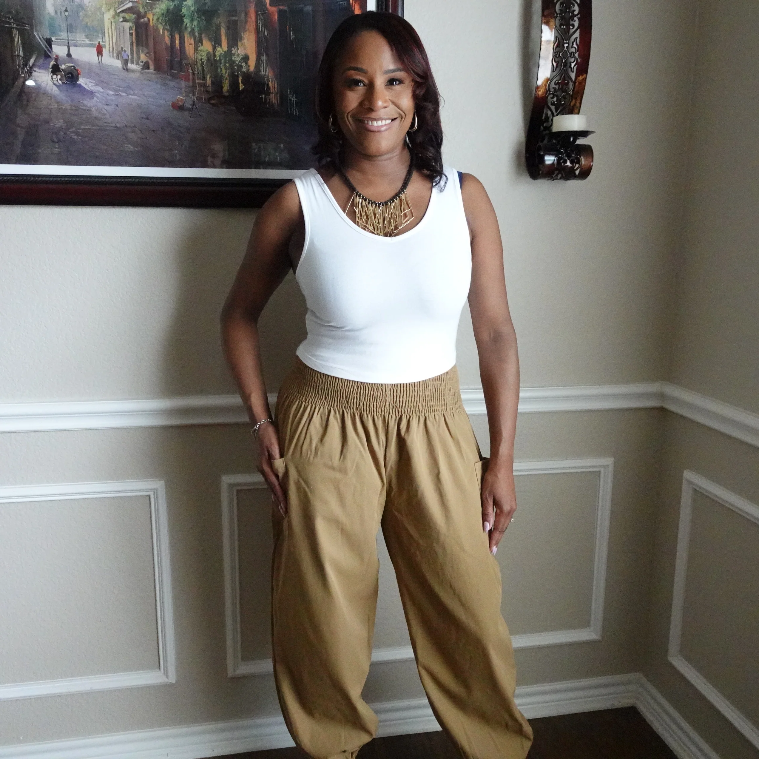 High Waist/ Loose Fit Pant