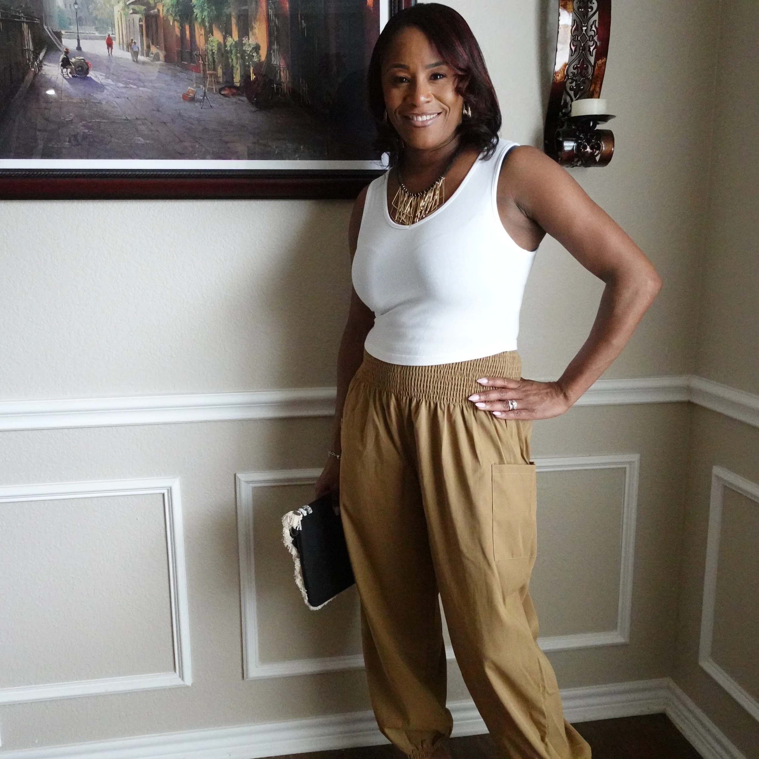 High Waist/ Loose Fit Pant